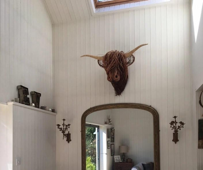 Farmhouse Cow Metal Wall Art