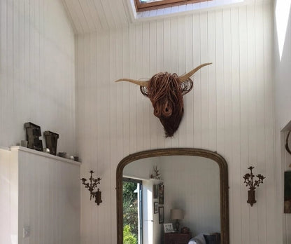 Farmhouse Cow Metal Wall Art