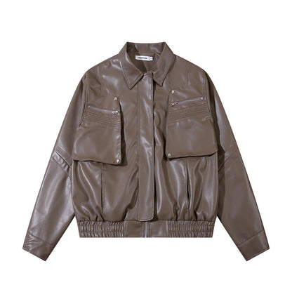 Tough Mens Biker Leather Jacket