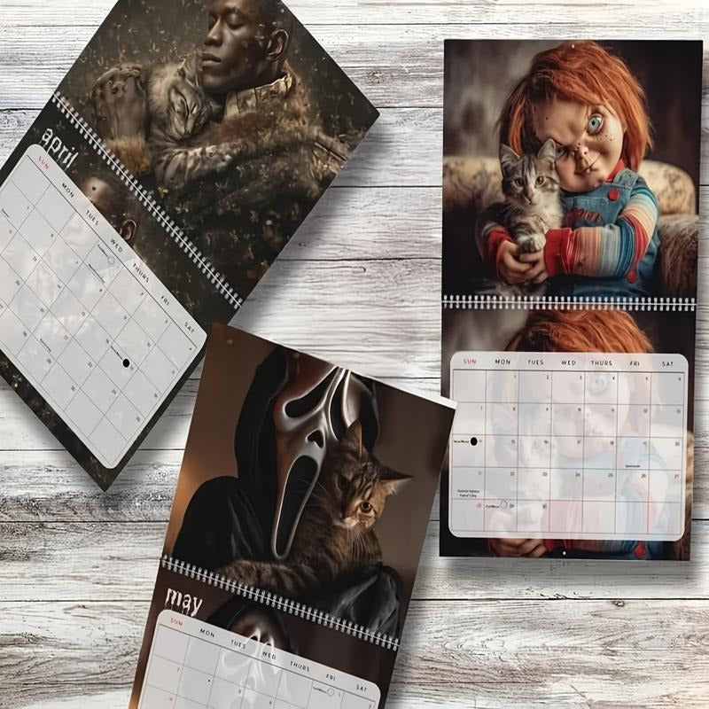 Cute Cat Monthly Wall Planner