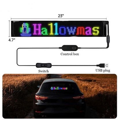 Customizable LED Car Bluetooth Light Sign