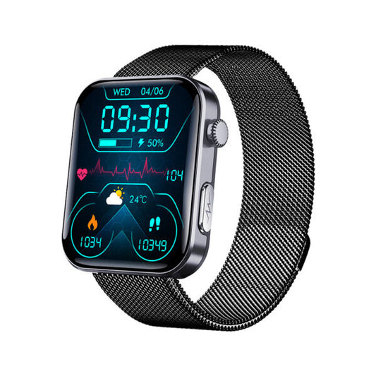 Advanced Health Smartwatch with BP and Blood Sugar Tracker - Luxicro