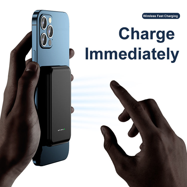 Compact Wireless Phone Power Bank 5000mAh Charger