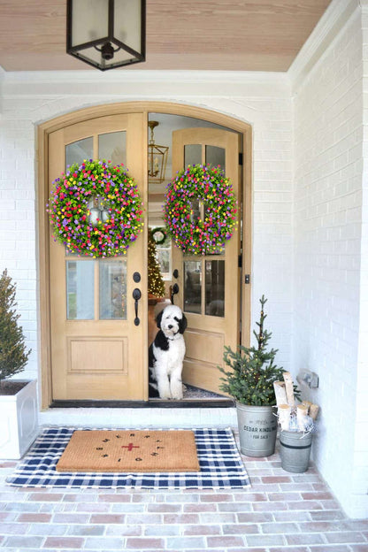 Beautiful Floral Spring Door Wreath