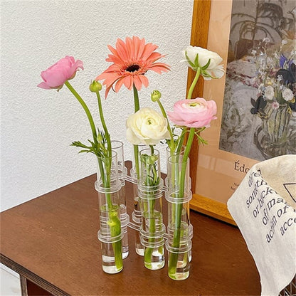 Beautiful Clear Flower Vase Set
