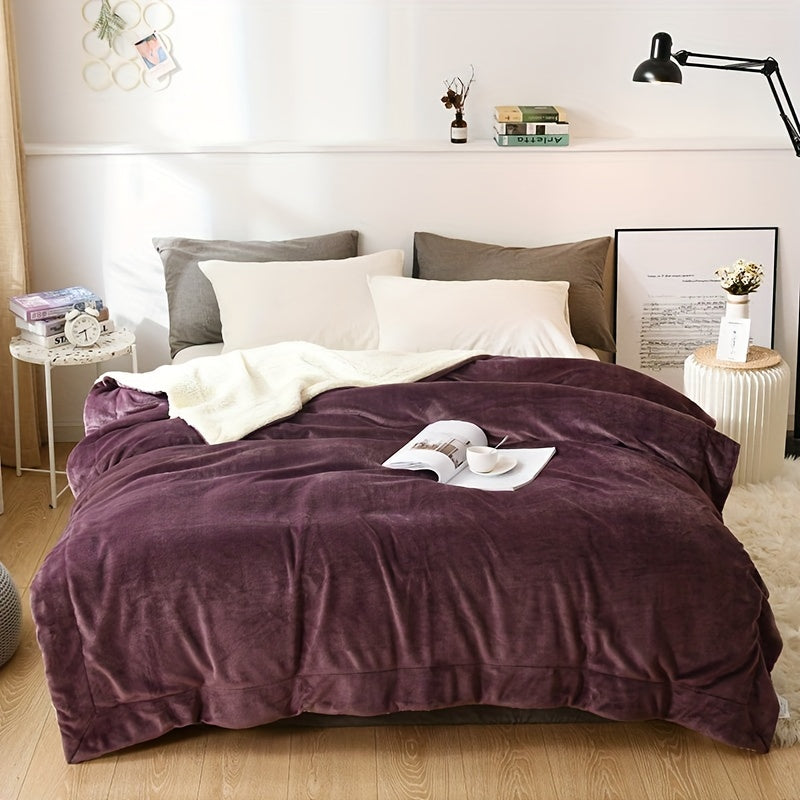 Cozy Plush Fleece Blanket - Soft Reversible Throw - Luxicro