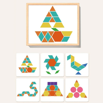 Learning Wooden Magnet Blocks Set
