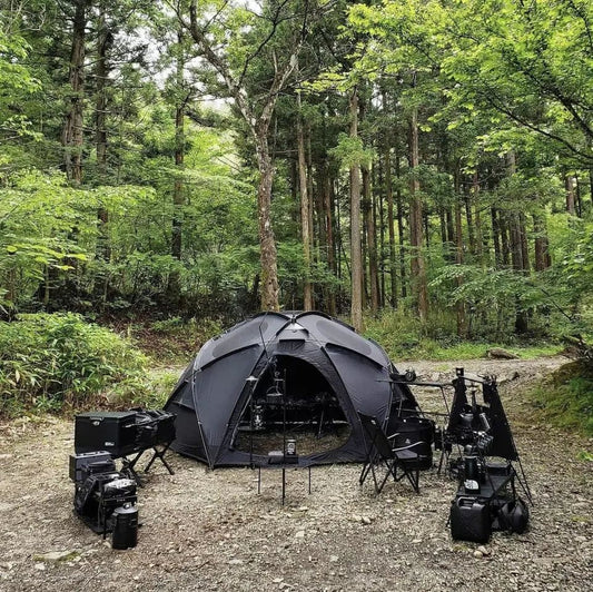 Black Waterproof Camping Tent - Luxicro