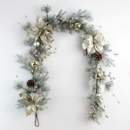 Traditional Christmas Wreath and Garland Set