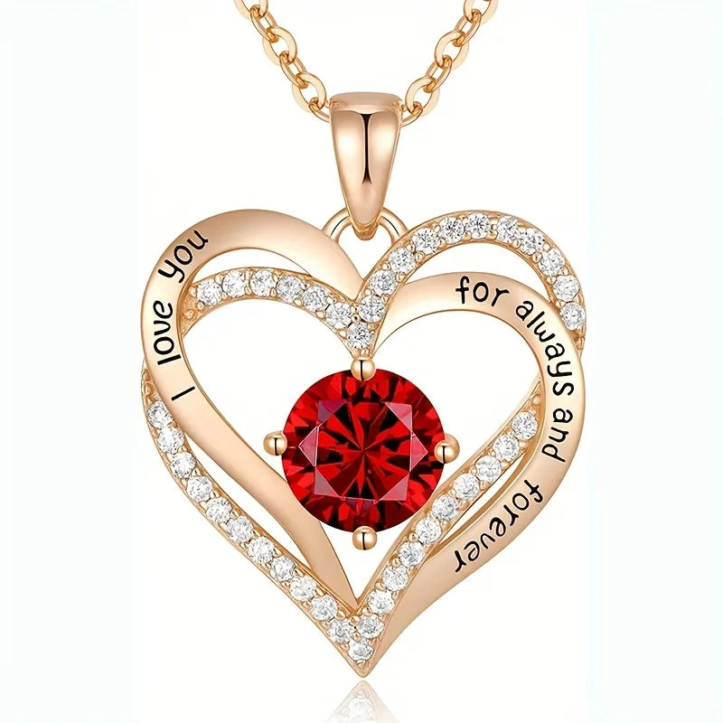 Elegant Rose Necklace in Gift Box