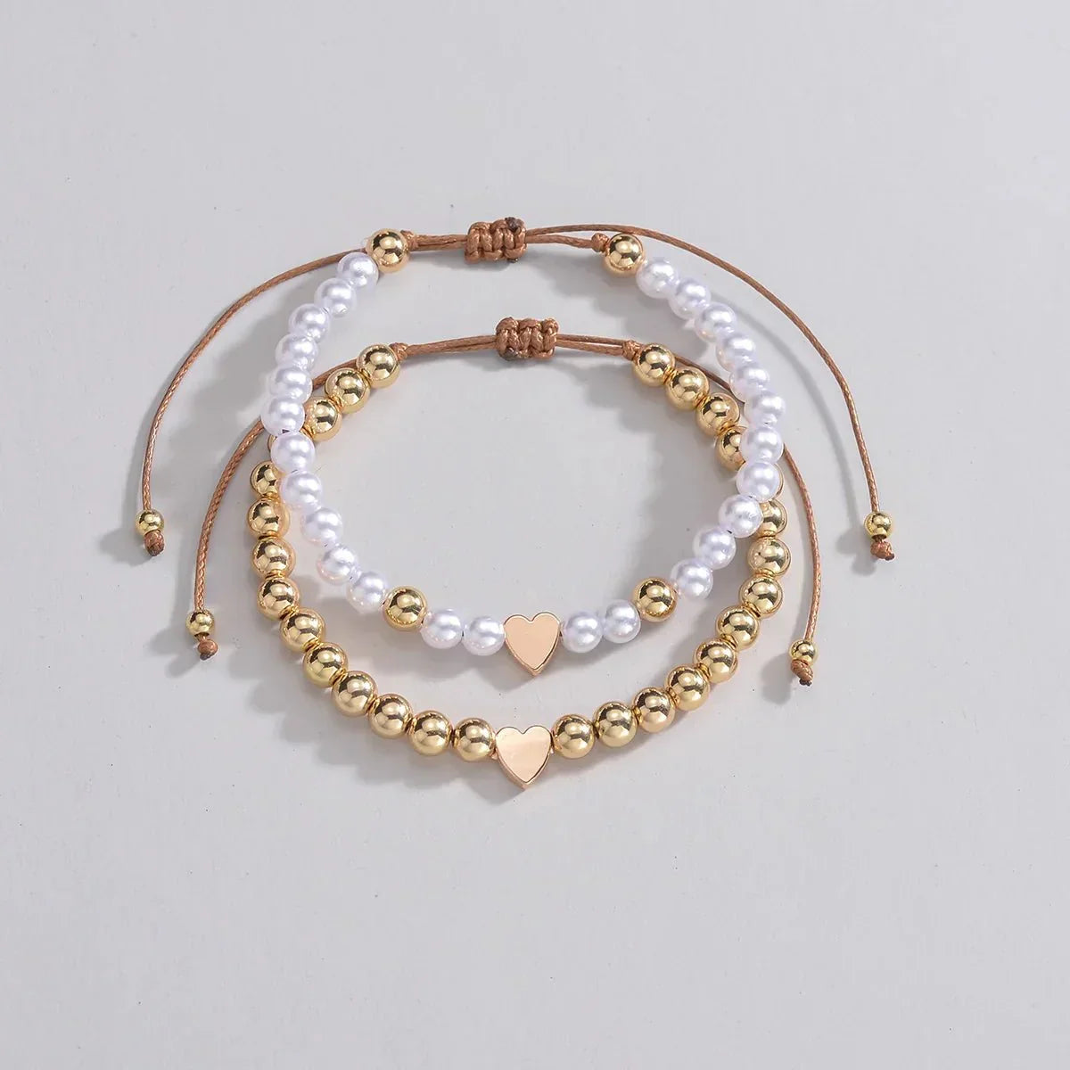 Beautiful Gold and Crystal Heart Charm Bracelet