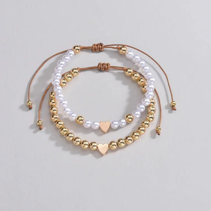 Beautiful Gold and Crystal Heart Charm Bracelet