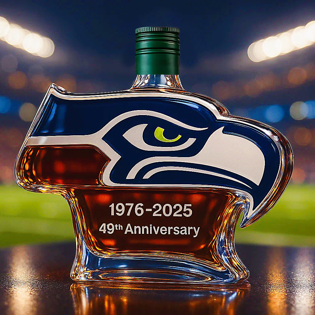 Seattle Seahawks Vintage Collector Whiskey Decanter - Luxicro