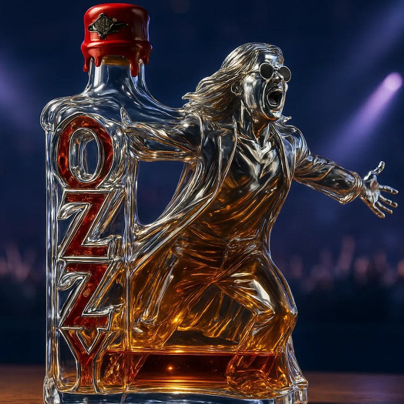 Luxury Wine Decanter with Elegant Sculpted Handle