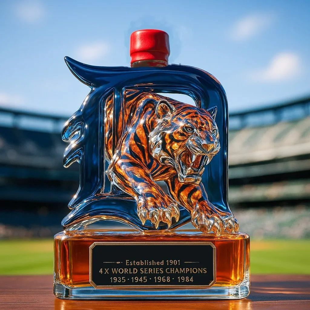 Authentic MLB Tigers Liquor Decanter