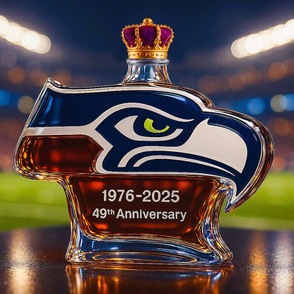 Seattle Seahawks Vintage Collector Whiskey Decanter