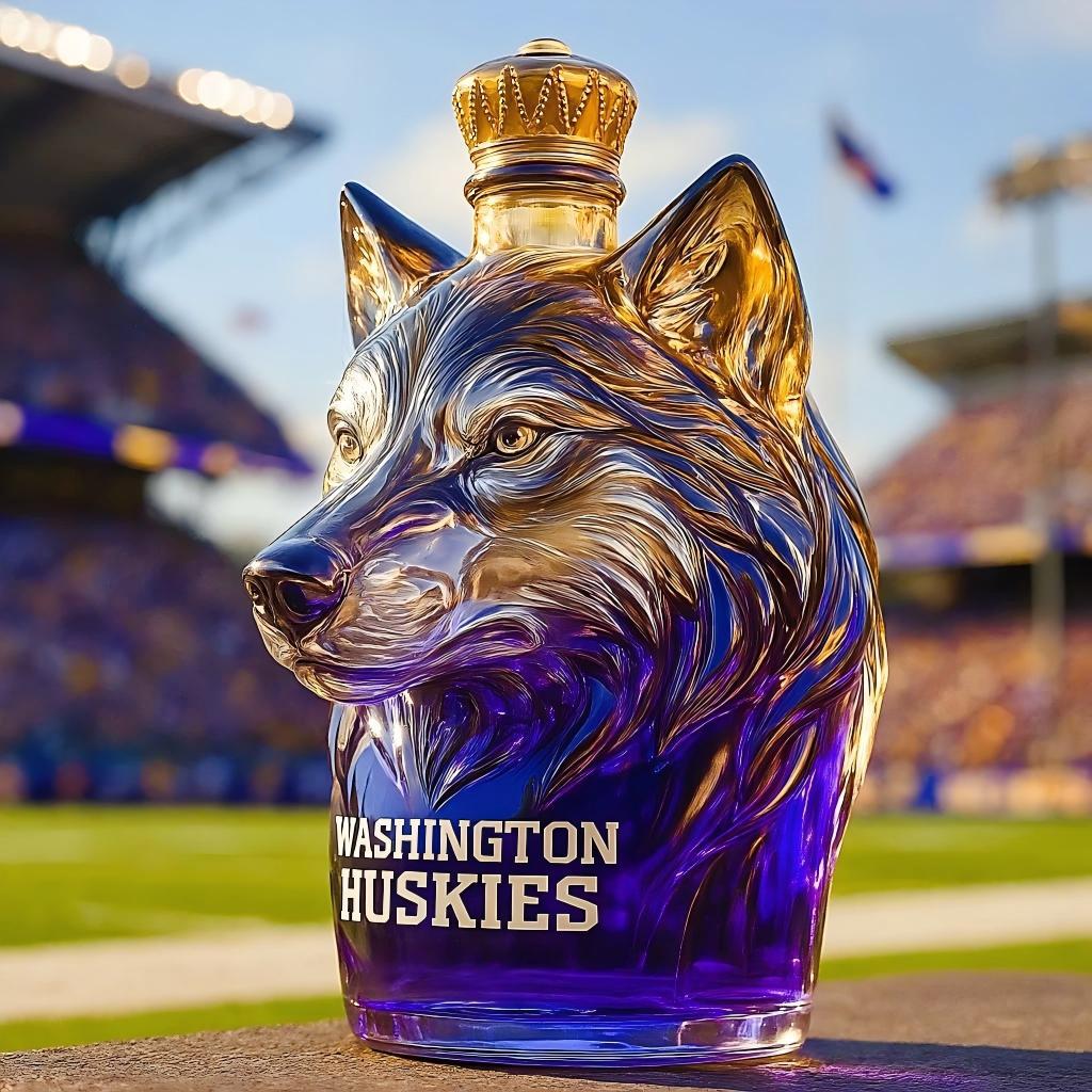 Authentic Washington Huskies Liquor Decanter - Luxicro