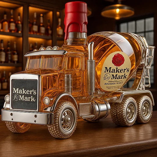 Concrete Mixer Vehicle Decanter Bottle