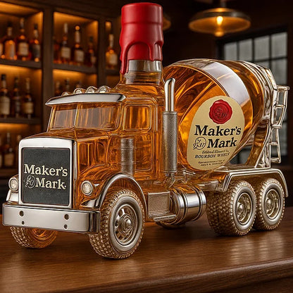 Concrete Mixer Vehicle Decanter Bottle