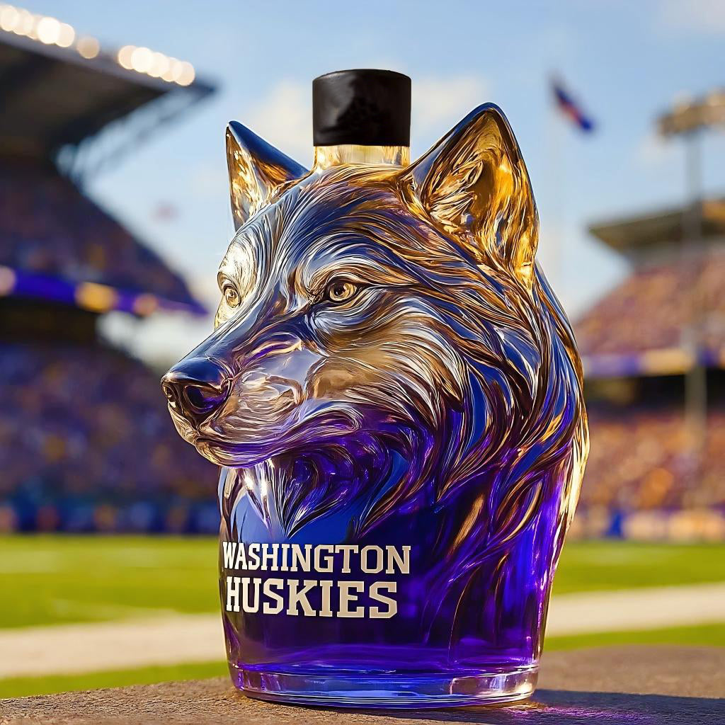 Authentic Washington Huskies Liquor Decanter