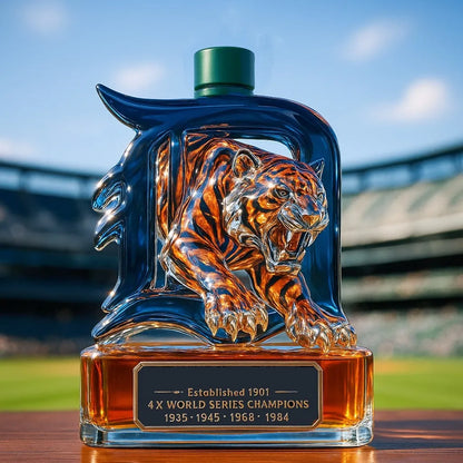 Authentic MLB Tigers Liquor Decanter