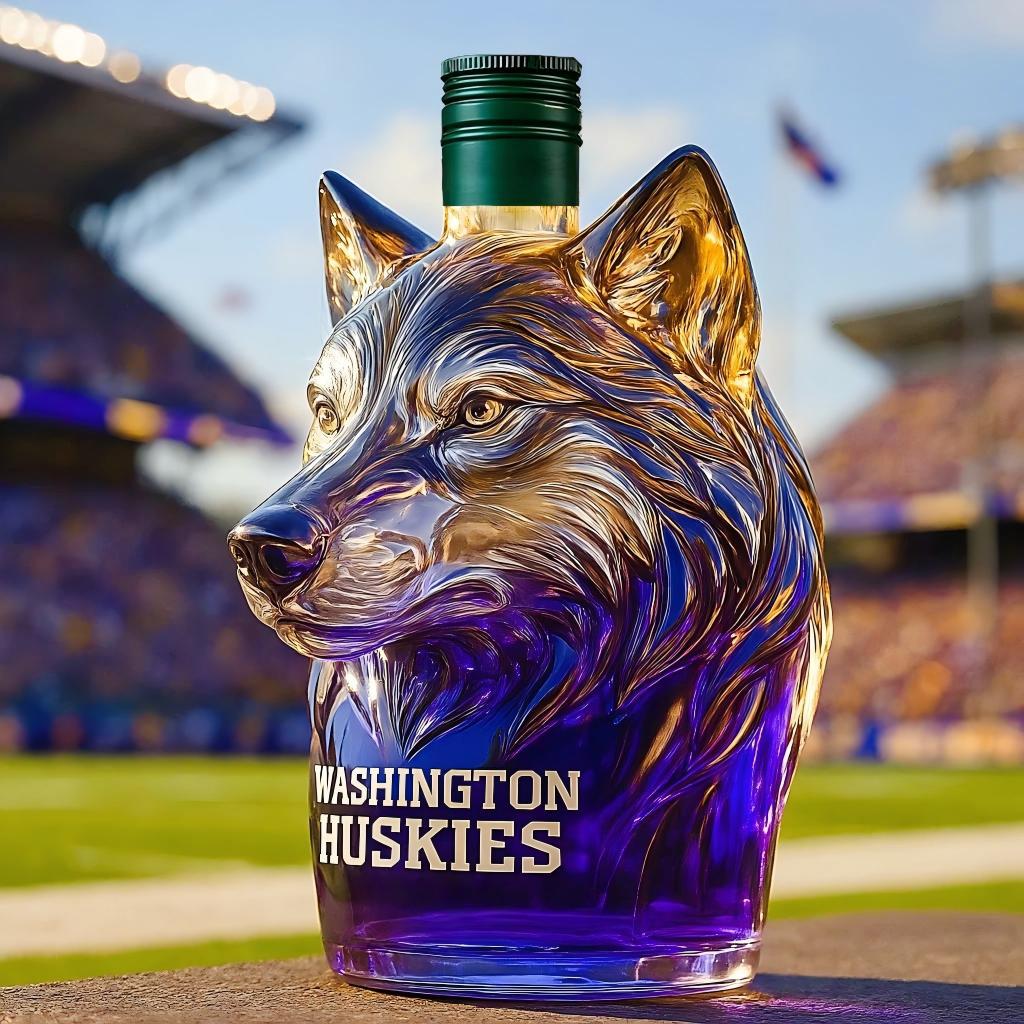 Authentic Washington Huskies Liquor Decanter