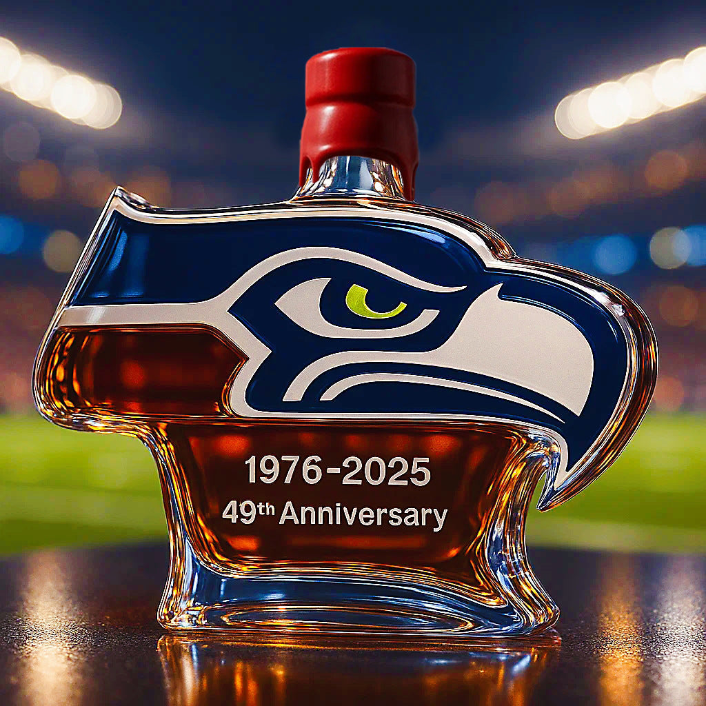 Seattle Seahawks Vintage Collector Whiskey Decanter