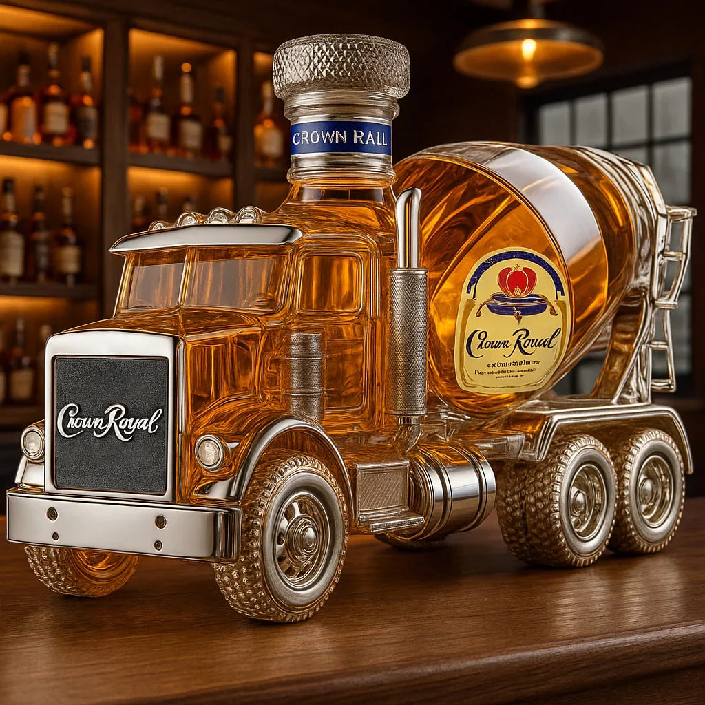 Concrete Mixer Vehicle Decanter Bottle - Luxicro