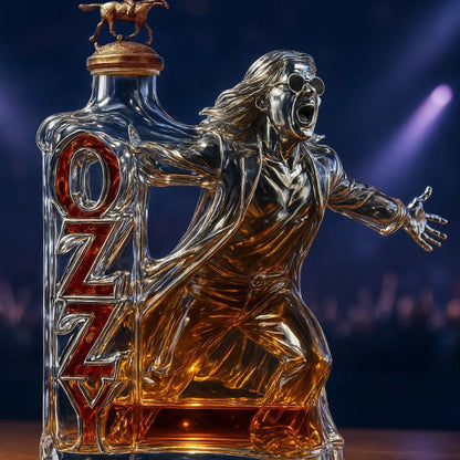 Luxury Wine Decanter with Elegant Sculpted Handle