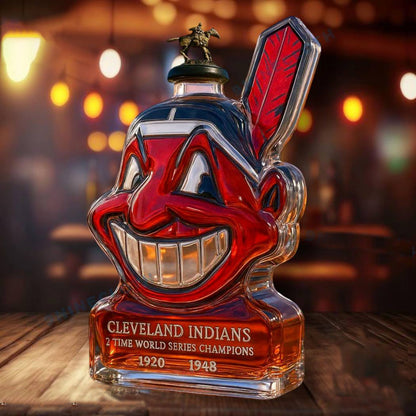 Authentic Indians Team Spirit Whiskey Decanter