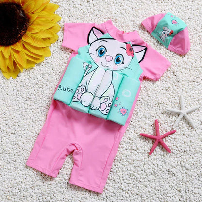 Waterproof 3-in-1 Swim Dress with UPF 50 Sunscreen