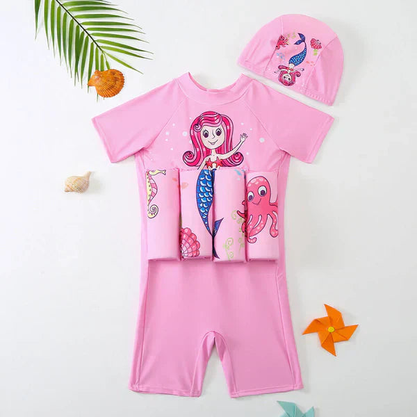 Waterproof 3-in-1 Swim Dress with UPF 50 Sunscreen