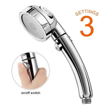 Powerful 3 Mode Water Boosting Shower Head