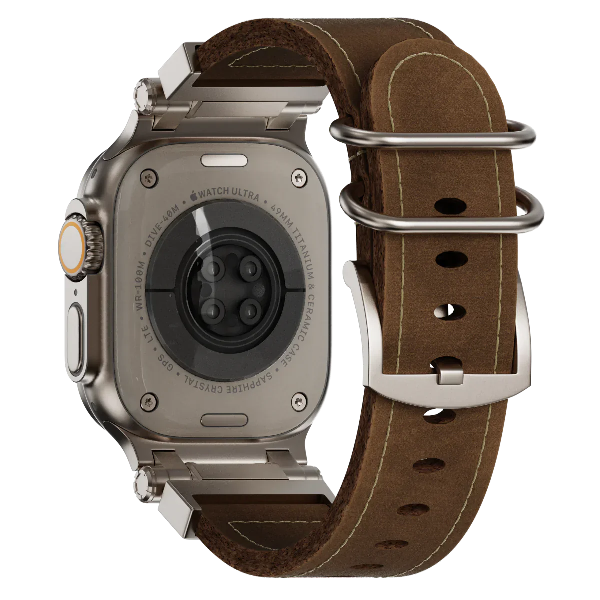 Rugged Genuine Leather Apple Watch Strap