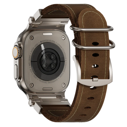 Rugged Genuine Leather Apple Watch Strap