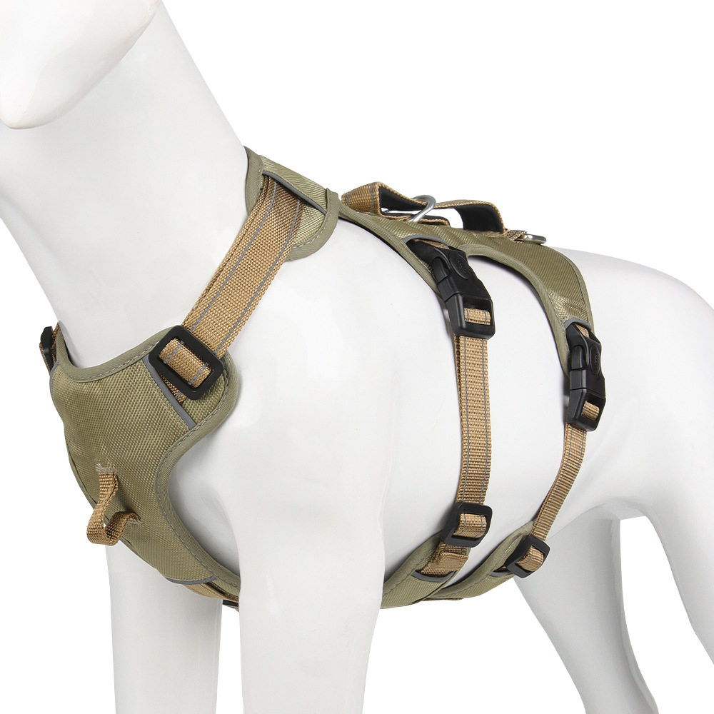 Safe Adjustable Dog Vest - Durable Reflective Harness