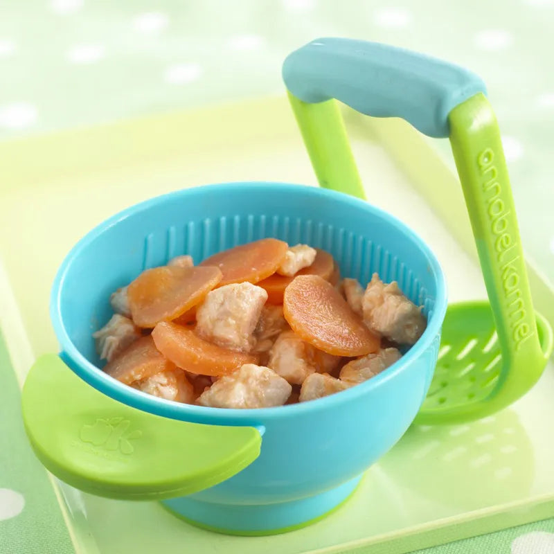 Soft Touch Baby Food Bowls with Spoon Holder