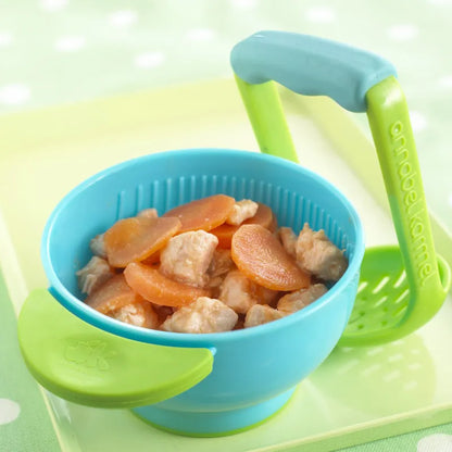 Soft Touch Baby Food Bowls with Spoon Holder