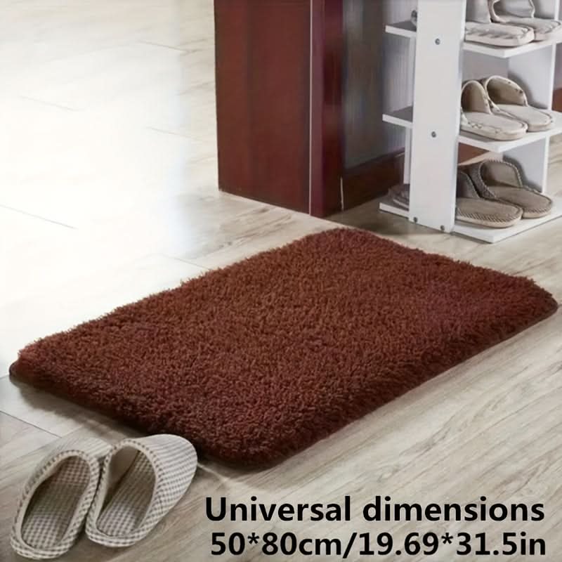 Plush Absorbent Bathroom Mat