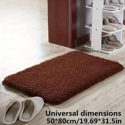Plush Absorbent Bathroom Mat