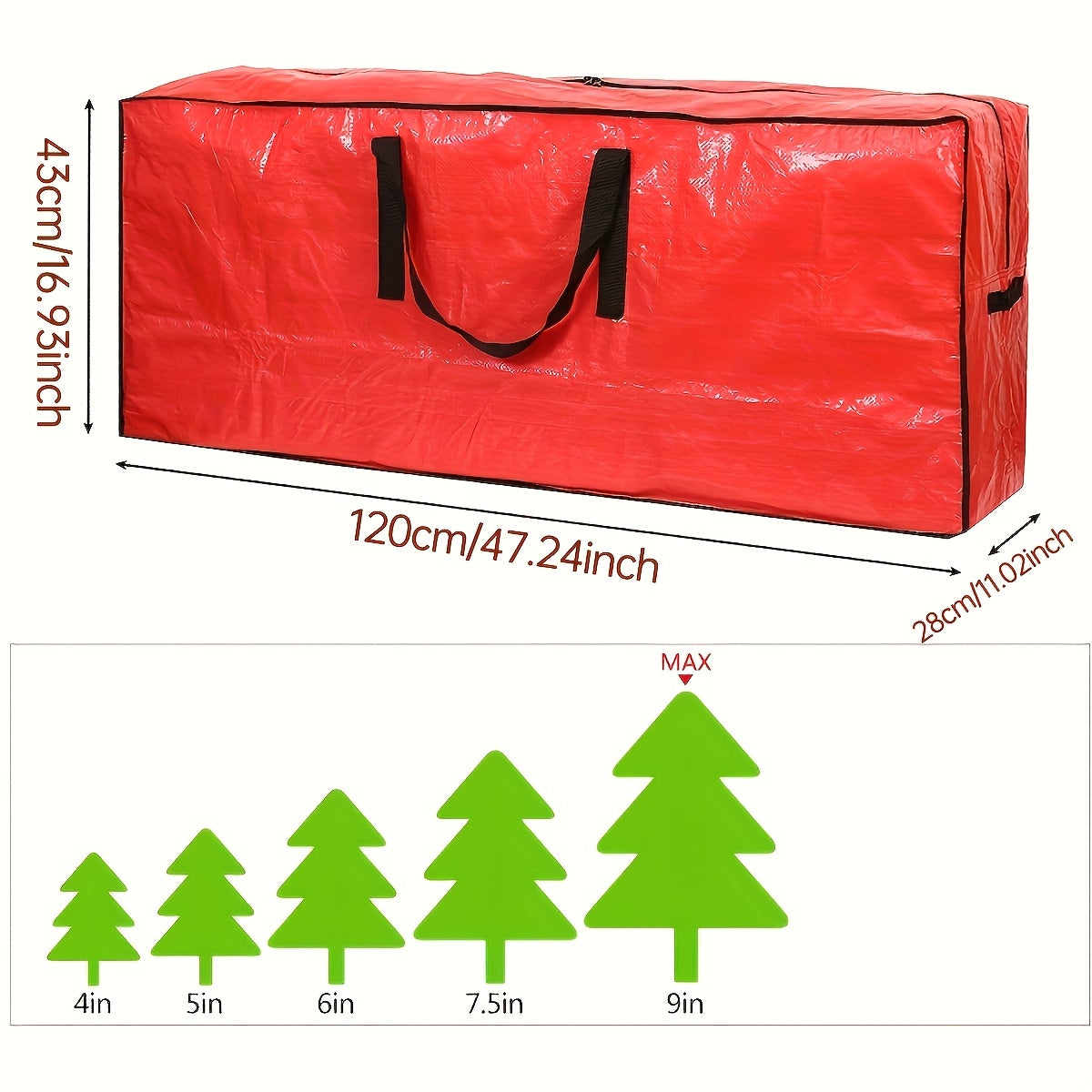 Big Christmas Tree Storage Bag Heavy Duty Waterproof