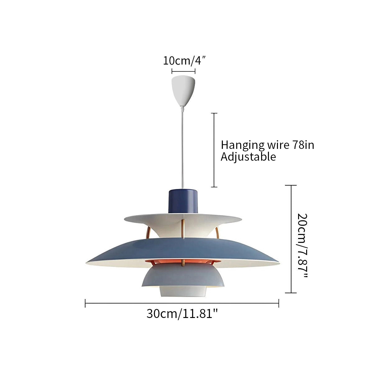 Contemporary Tiered Pendant Light Fixture