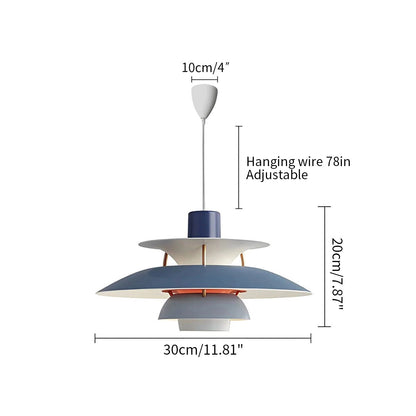 Contemporary Tiered Pendant Light Fixture
