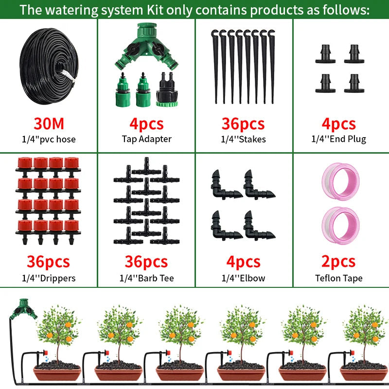 Easy Home Watering System Drip Irrigation Kit
