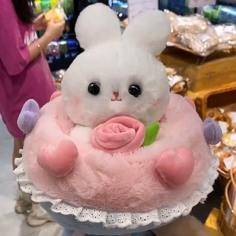 Adorable Bunny Plush Flower Set