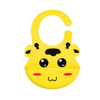 Adorable Infant Drool Bibs - Fun Animal Silicone Bib Set