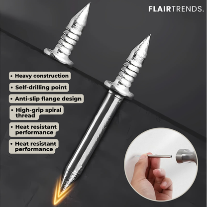 Simple Wall Fasteners - 100 Pack, No Drill Needed