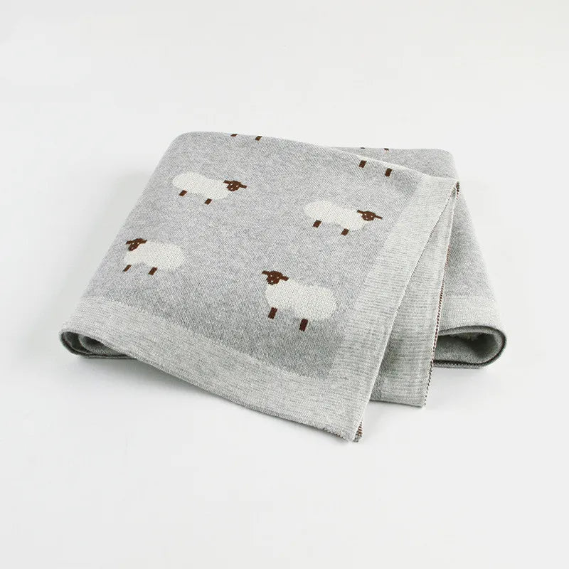 Cozy Baby Blanket with Sheep Design - Luxicro