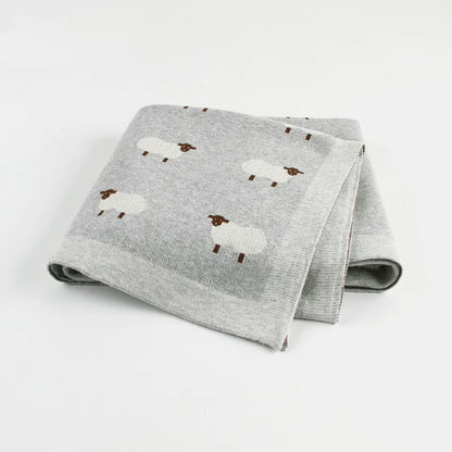 Cozy Baby Blanket with Sheep Design - Luxicro