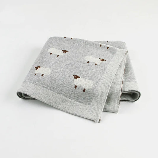 Cozy Baby Blanket with Sheep Design - Luxicro